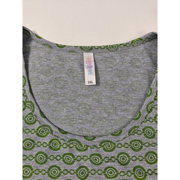 Lularoe simply comfortable size 3XL made in USA geometric stain glass green * - Picture 4 of 7